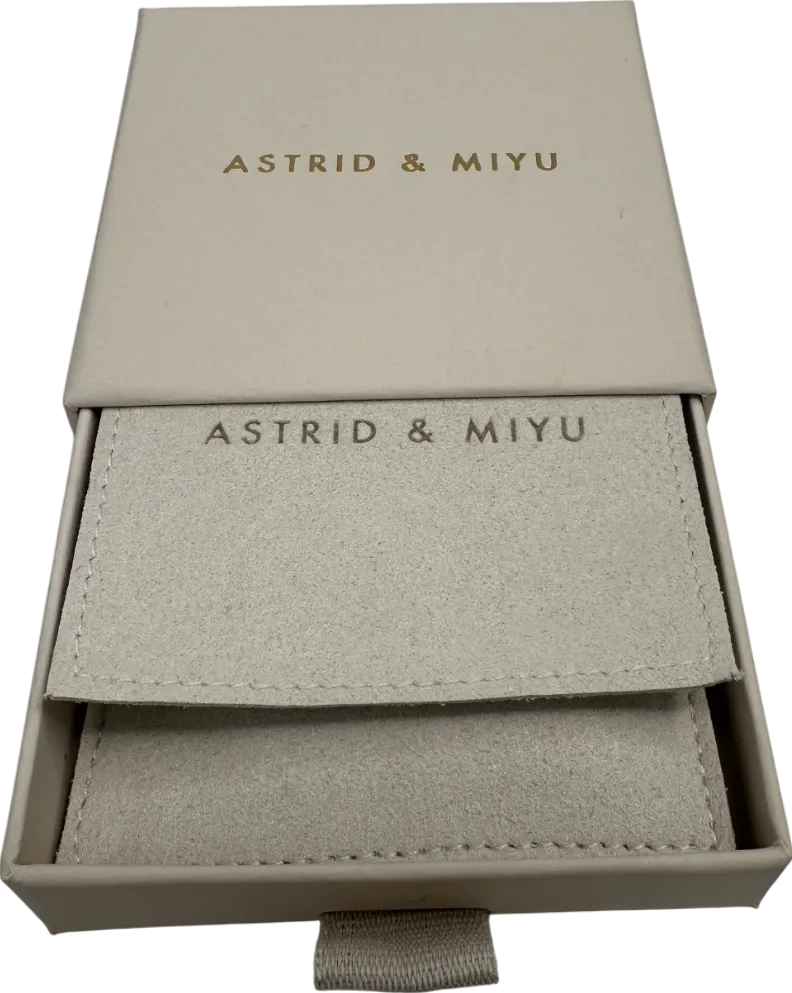 Astrid & Miyu Cosmic Star 18ct gold-plated brass and cubic zirconia drop earrings