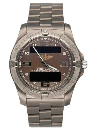 Breitling Aerospace Advantage E7936210 Titanium Mens Watch Box Papers
