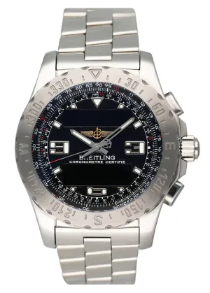 Breitling Airwolf A7836323 Black Dial Steel Mens Watch