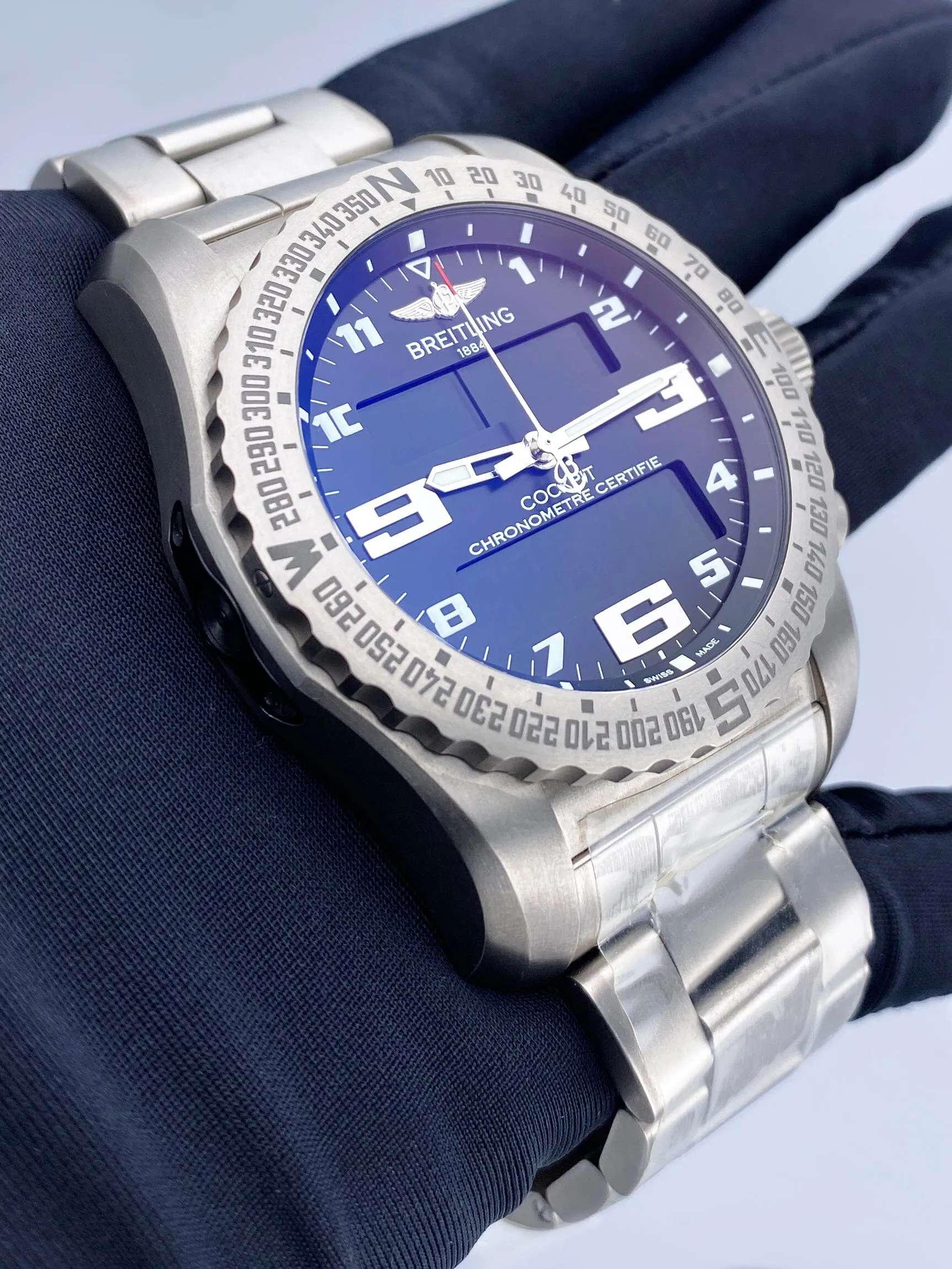 Breitling Cockpit B50 EB5010 Titanium Mens Watch