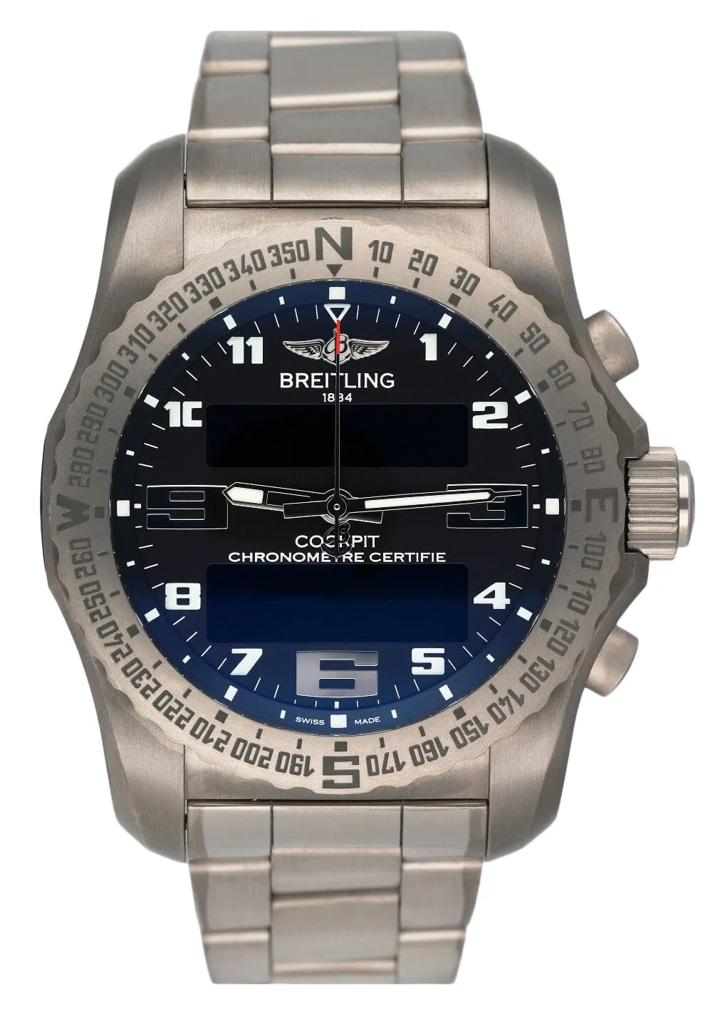 Breitling Cockpit B50 EB5010 Titanium Mens Watch