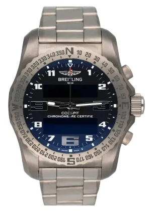 Breitling Cockpit B50 EB5010 Titanium Mens Watch