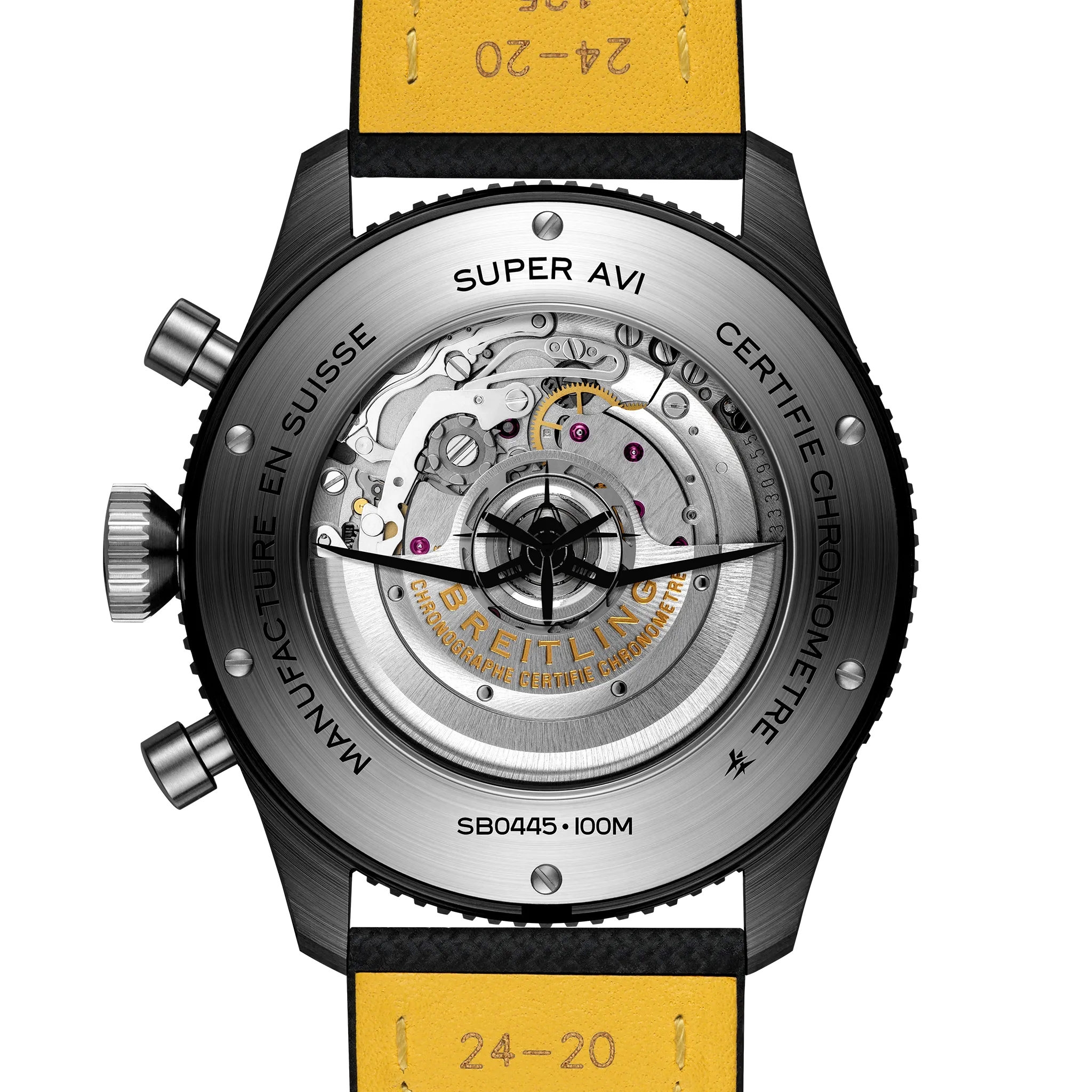 Breitling Super AVI B04 Chronograph GMT 46 Tribute To Vought F4U Corsair with Black Strap