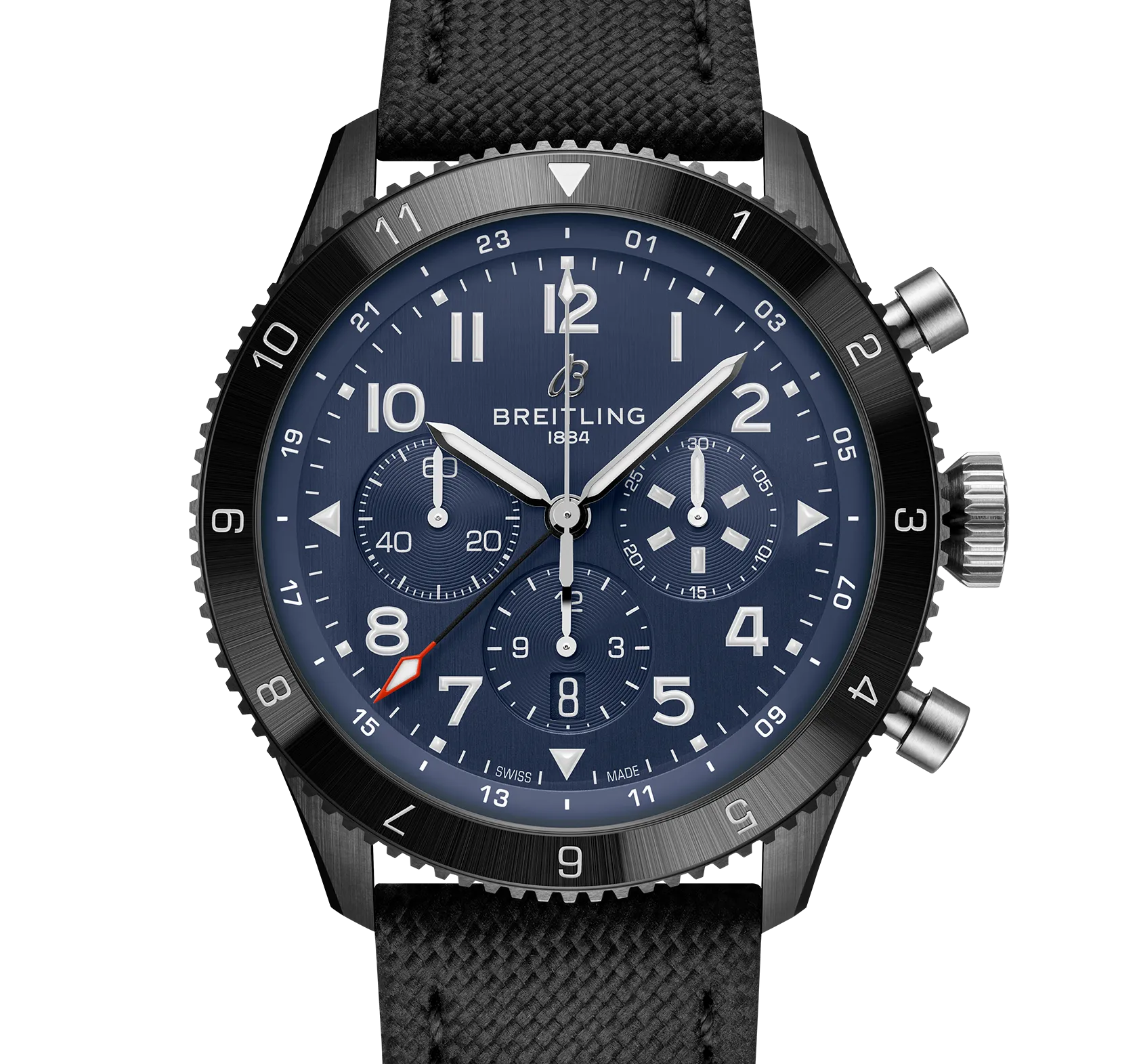 Breitling Super AVI B04 Chronograph GMT 46 Tribute To Vought F4U Corsair with Black Strap