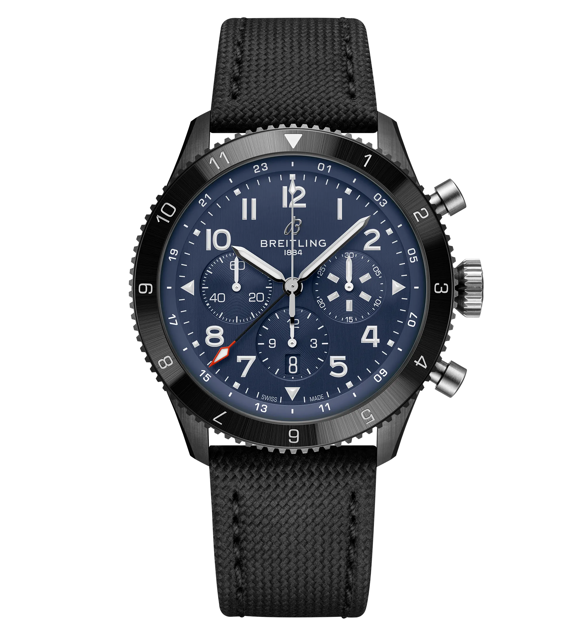 Breitling Super AVI B04 Chronograph GMT 46 Tribute To Vought F4U Corsair with Black Strap