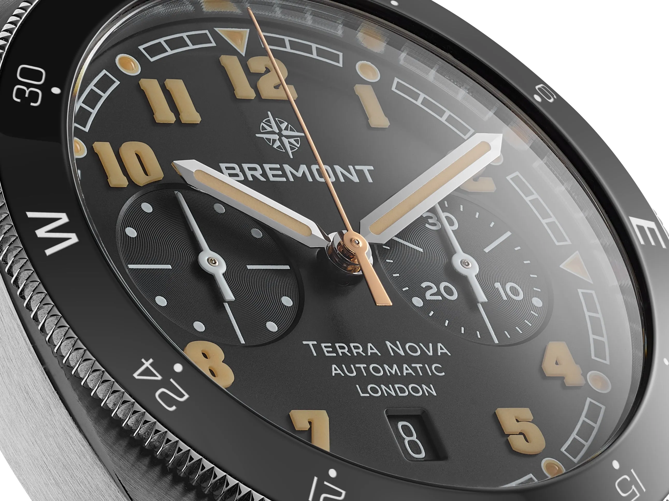 Bremont Terra Nova 42.5mm Chronograph TN42-CHR-SS-BK-N-S