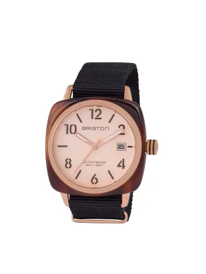 Briston Clubmaster Classic Acetate HMS Gold PVD Rose Gold Dial 40mm