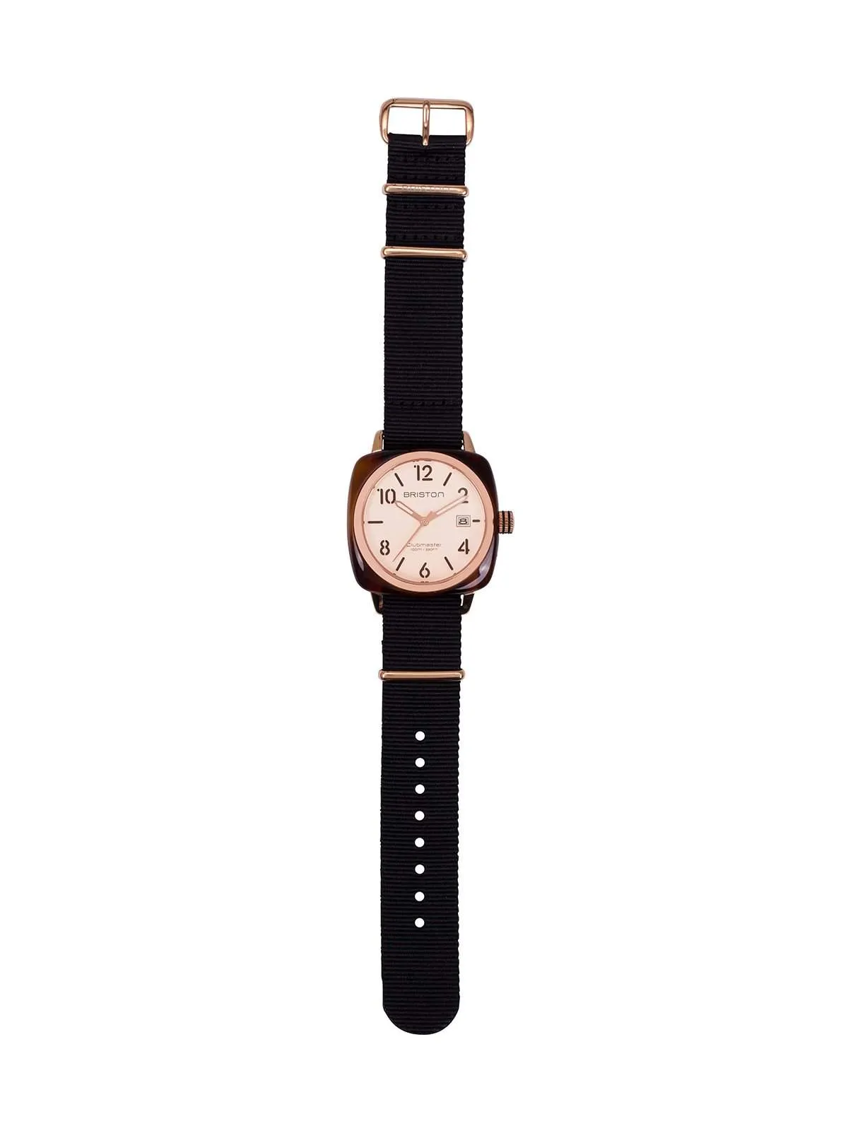 Briston Clubmaster Classic Acetate HMS Gold PVD Rose Gold Dial 40mm
