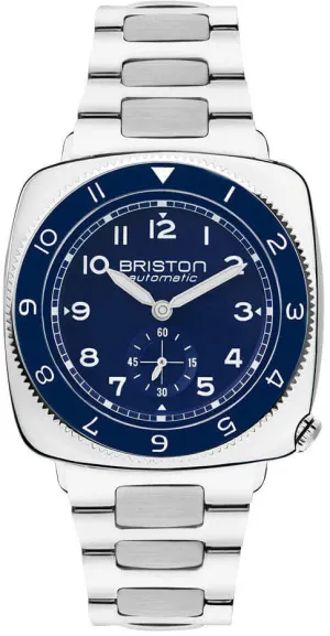 Briston Clubmaster Legend Small Second Steel Navy Blue Watch