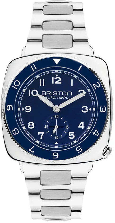 Briston Clubmaster Legend Small Second Steel Navy Blue Watch