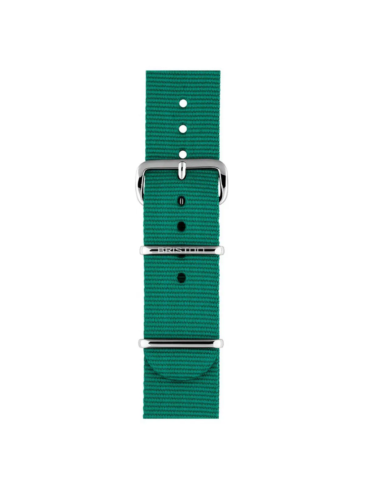 Briston Nato Strap Mint Polished Steel 20mm