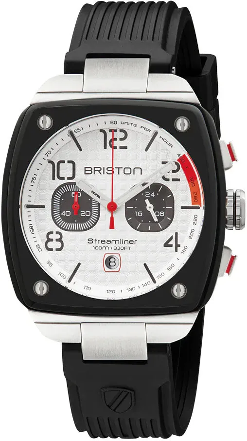 Briston Streamliner Urban Chrono Rubber White Watch