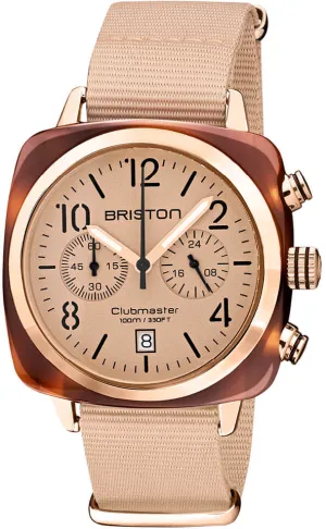 Briston Watch Clubmaster Classic Chronograph Terracotta Nude