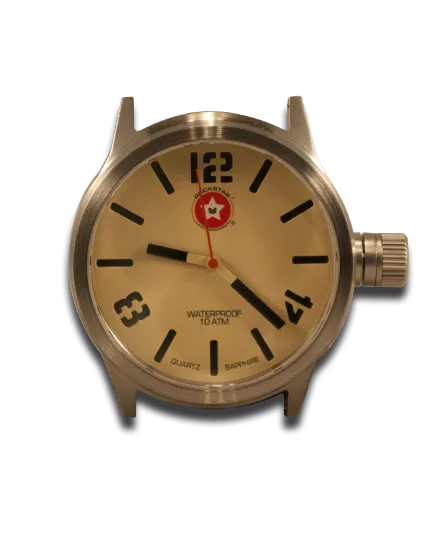 Brown Stressed Rockstar Leather Cuff Watch