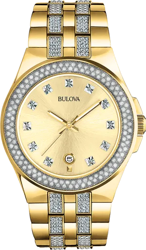 Bulova Crystal Men's Watch 98B174