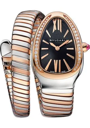 Bvlgari Serpenti 102680 Tubogas Rose Gold & Steel Box & Paper