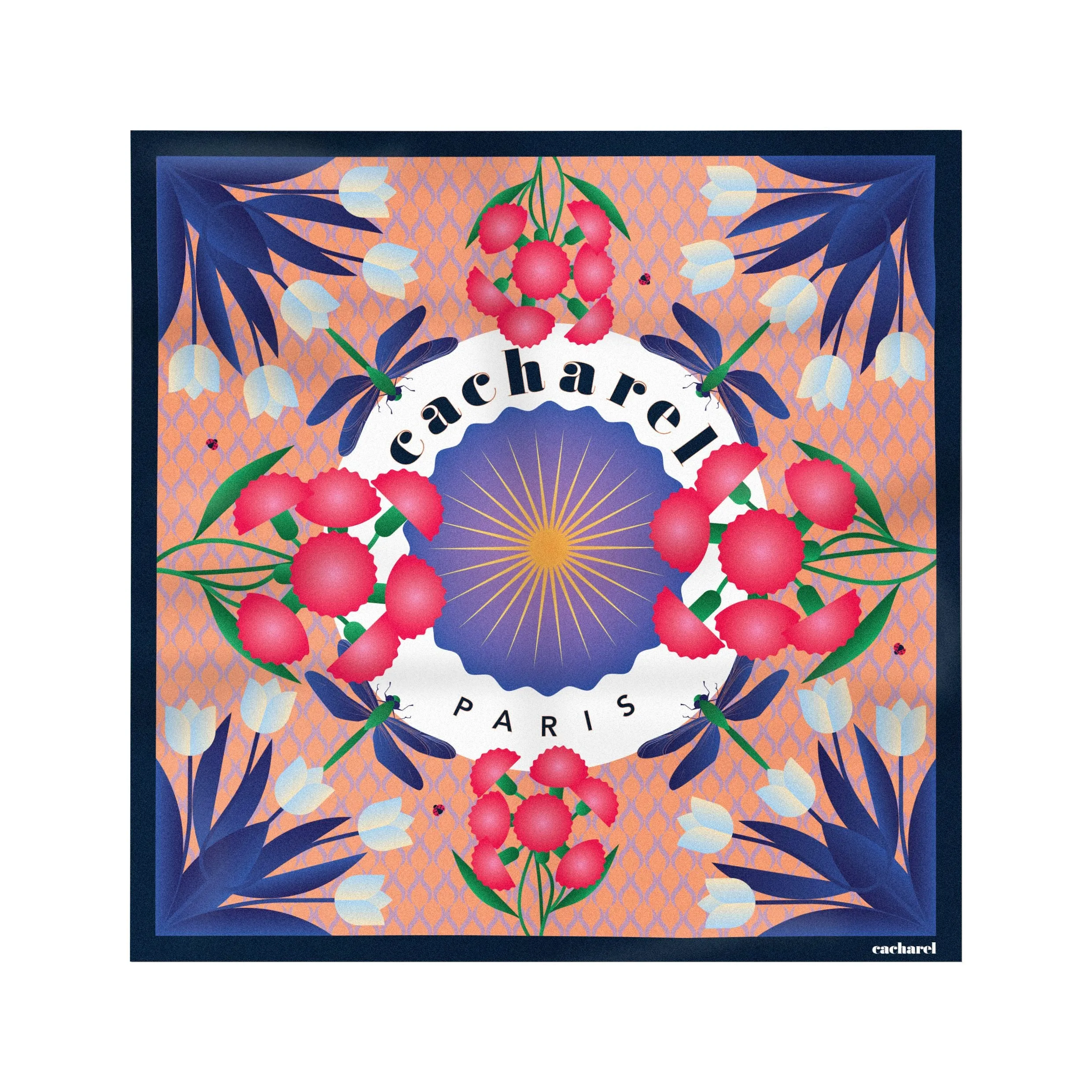 Cacharel CPMN333N-Set Cacharel Navy (watch & scarf)