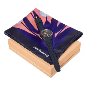 Cacharel CPMN333N-Set Cacharel Navy (watch & scarf)