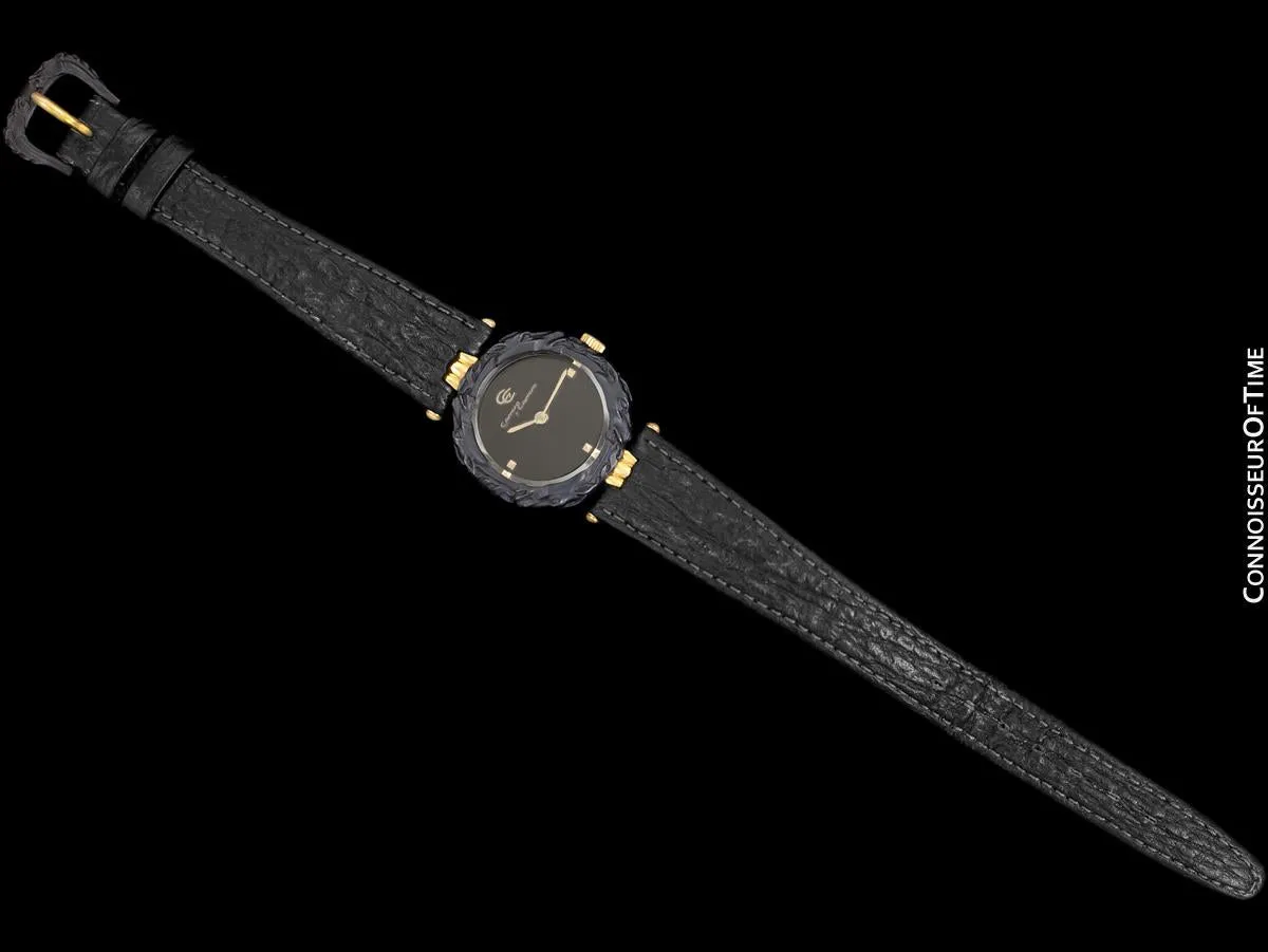 Carrera y Carrera Ladies Equestrian 18K Gold & Sculptured Titanium Horse Watch