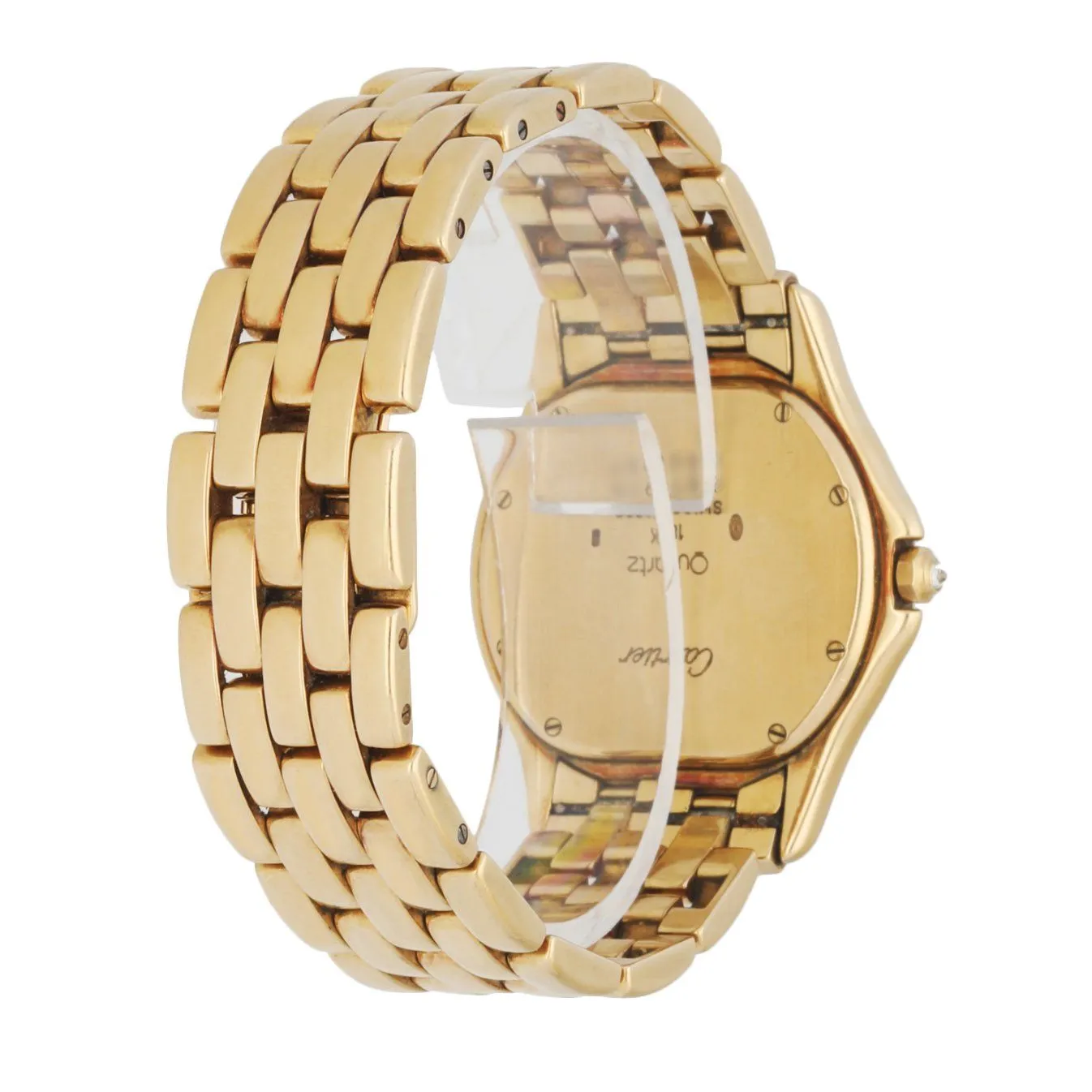 Cartier Cougar WF8006B9 Diamond 18K Yellow Gold Watch