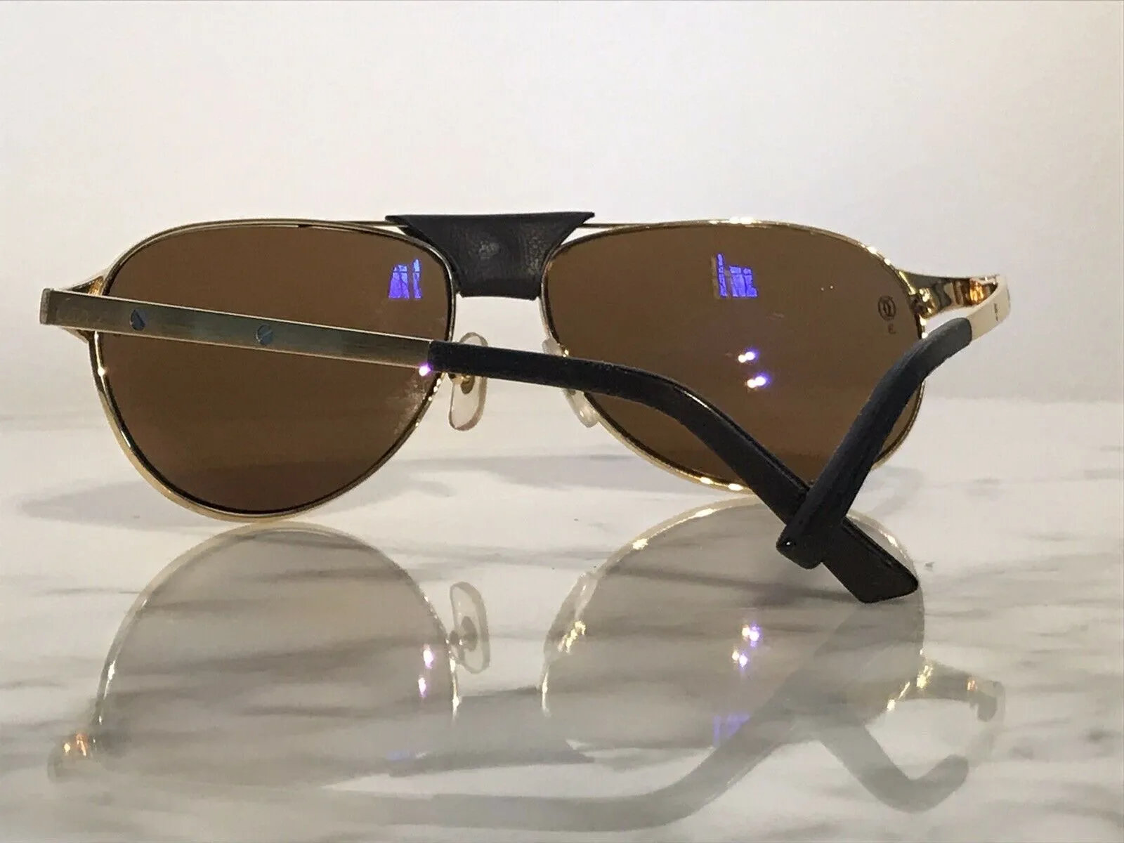 Cartier Gold Santos DuMont Sunglasses Glasses