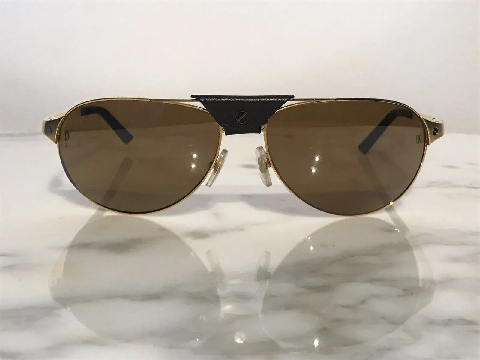 Cartier Gold Santos DuMont Sunglasses Glasses