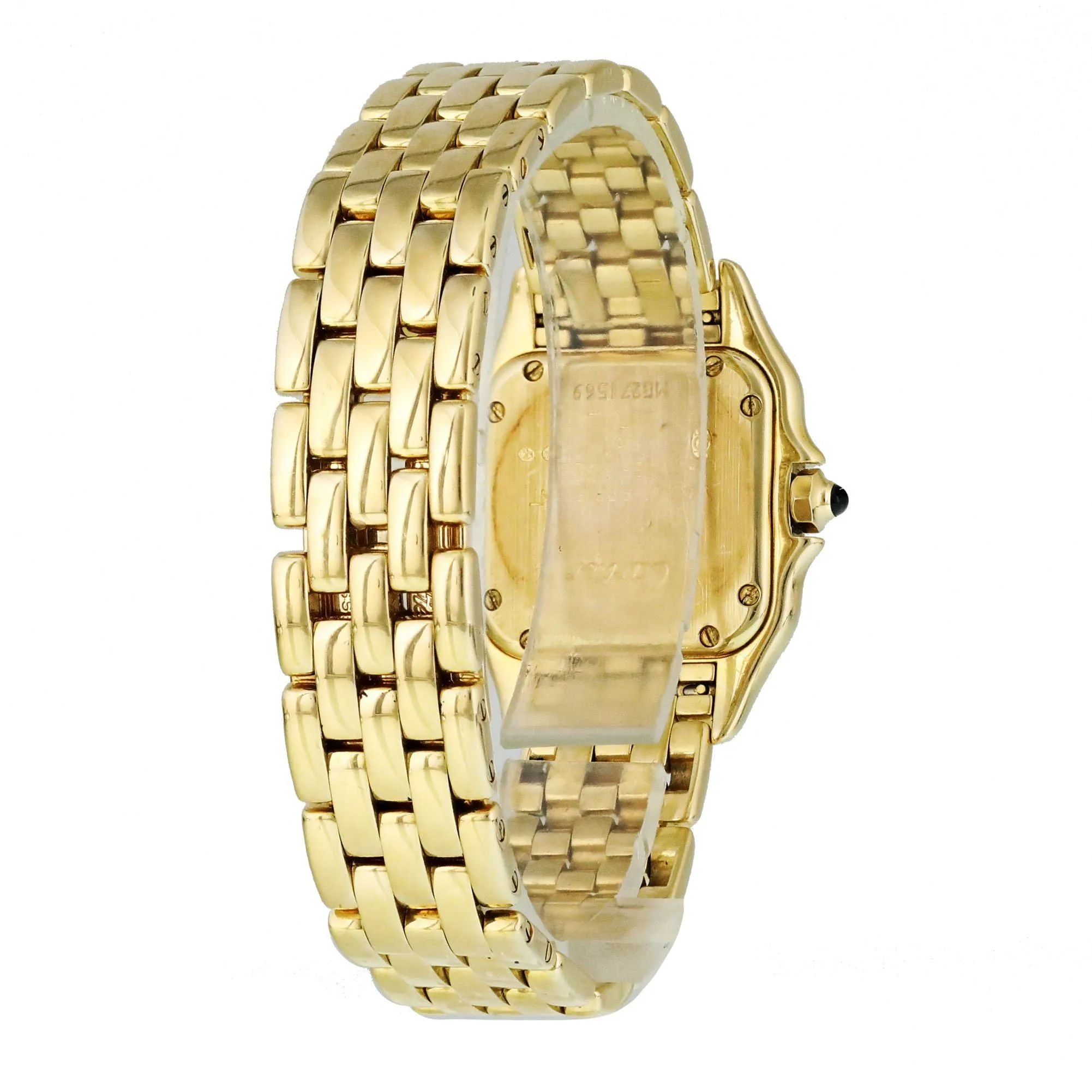 Cartier Panthere 1070 Yellow Gold Ladies Watch Box Papers