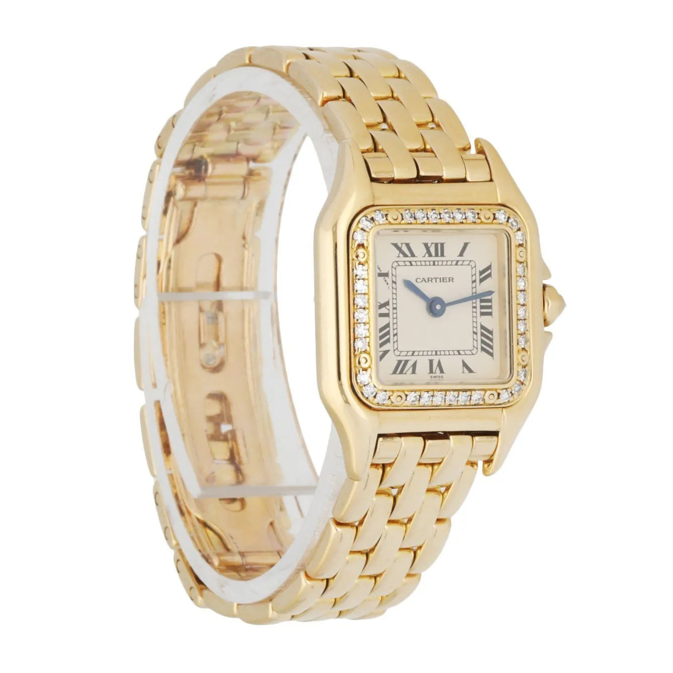 Cartier Panthere 1280 18K yellow Gold Diamonds Ladies Watch
