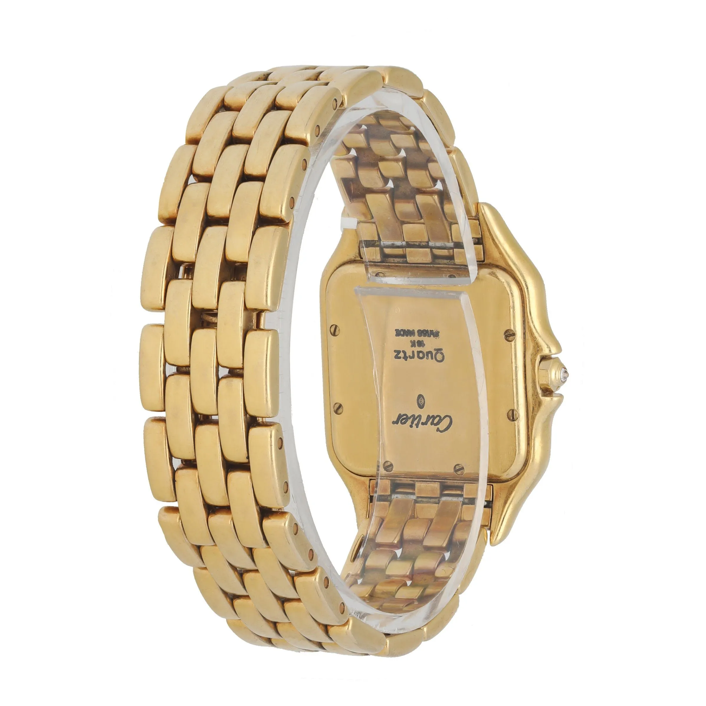 Cartier Panthere 18K Yellow Gold Diamond Dial & Diamond Bezel