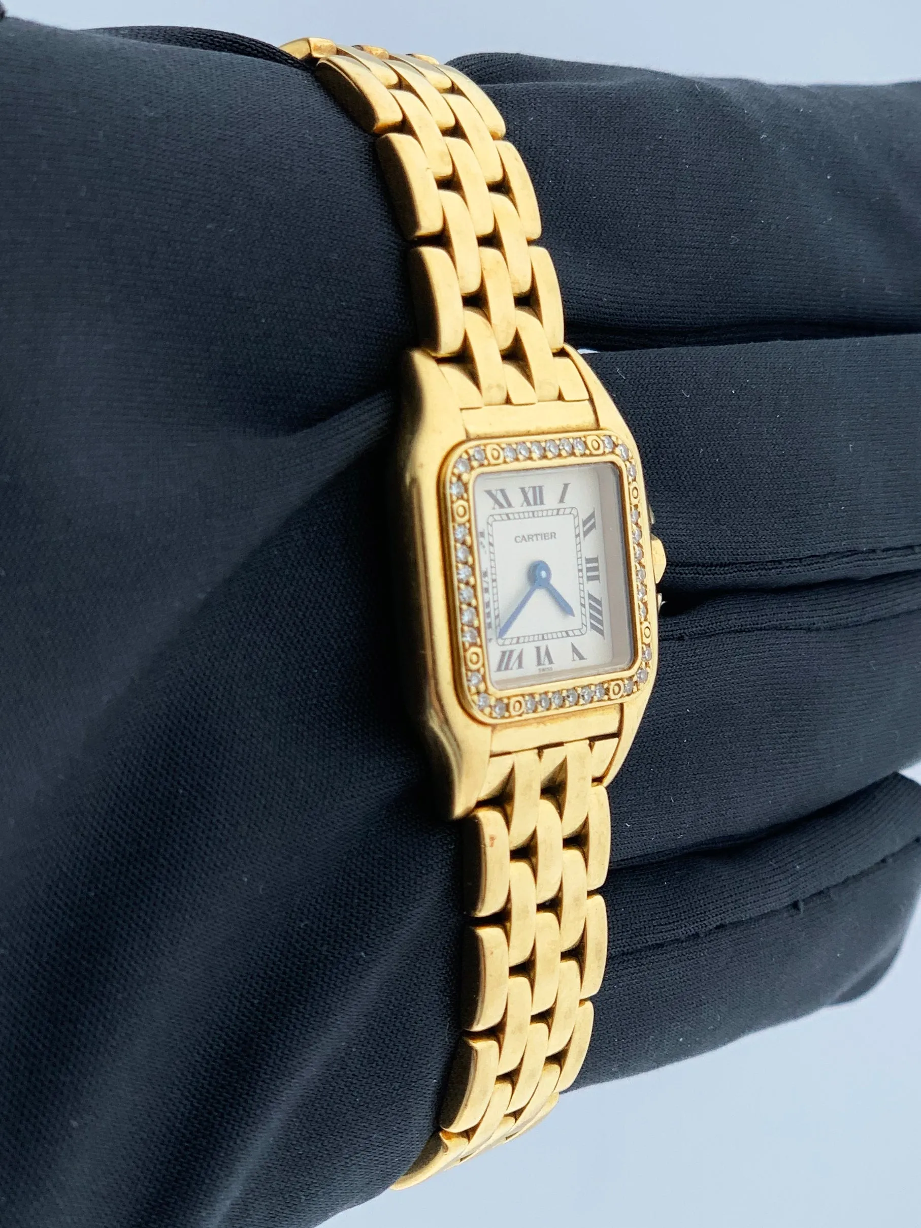 Cartier Panthere 8057915 18K Yellow Gold Diamonds Ladies Watch