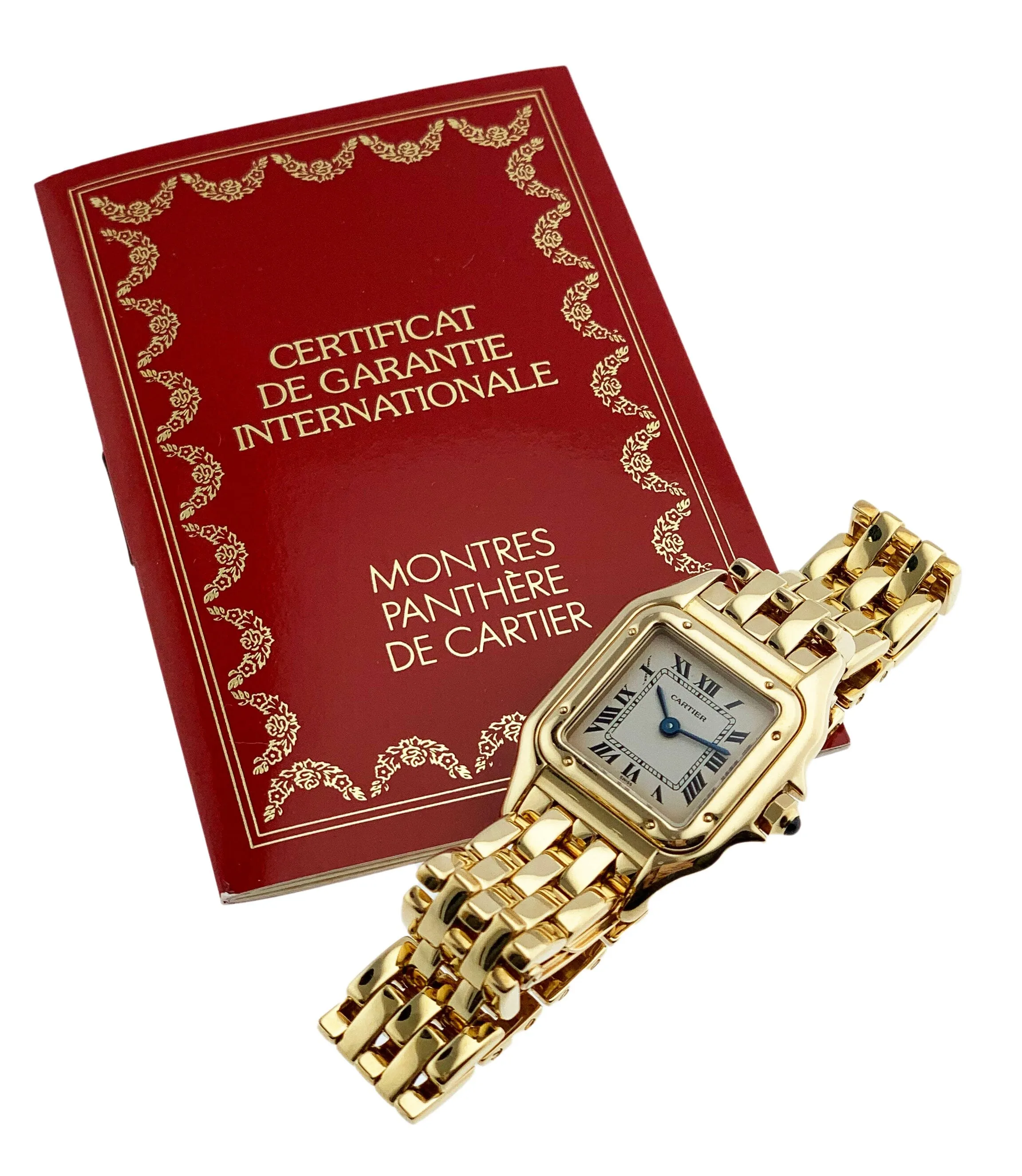 Cartier Panthere 8057917 18K Yellow Gold Ladies Watch Box Papers