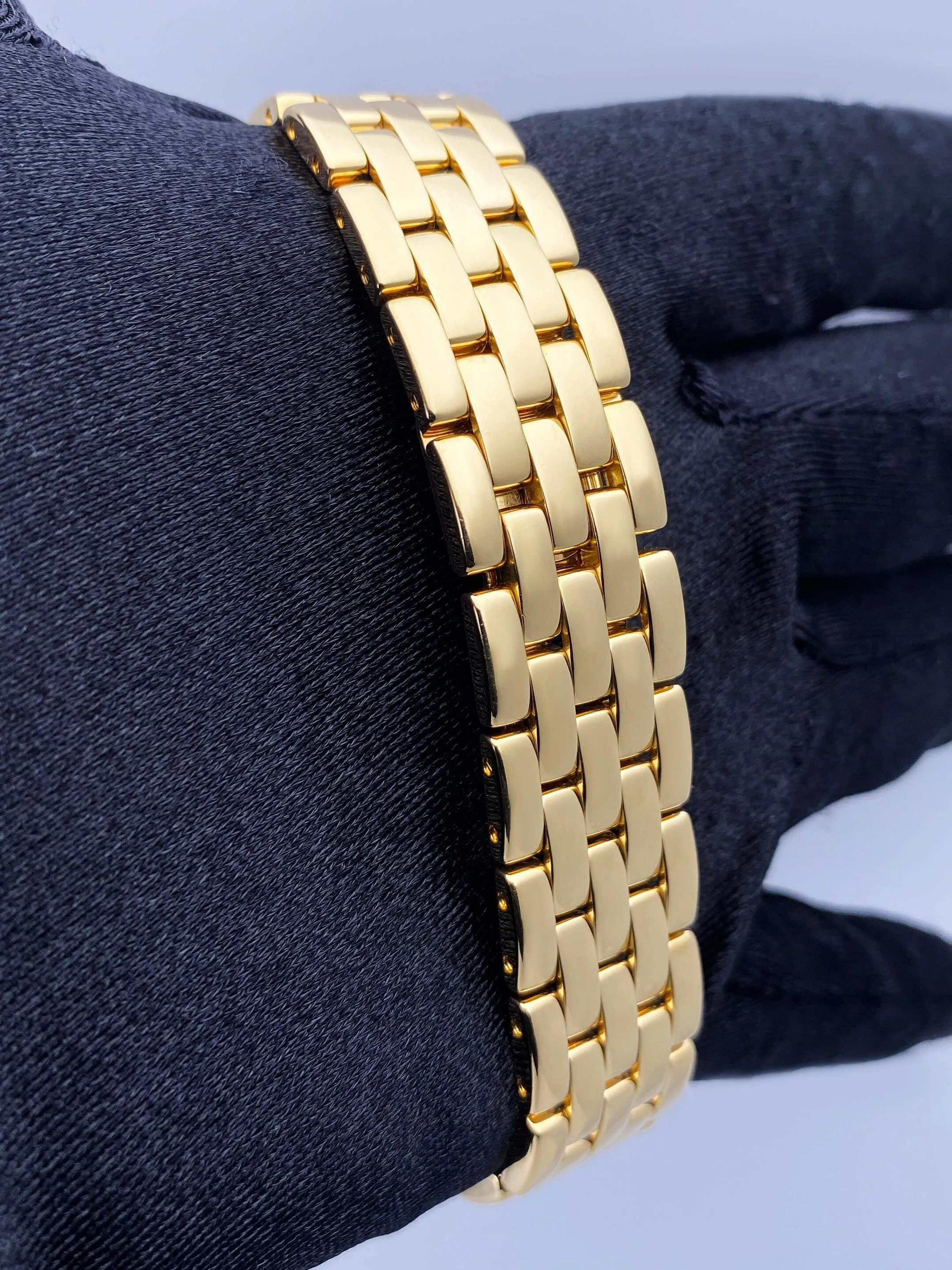 Cartier Panthere 887968 18K Yellow Gold Mens Watch Box Papers