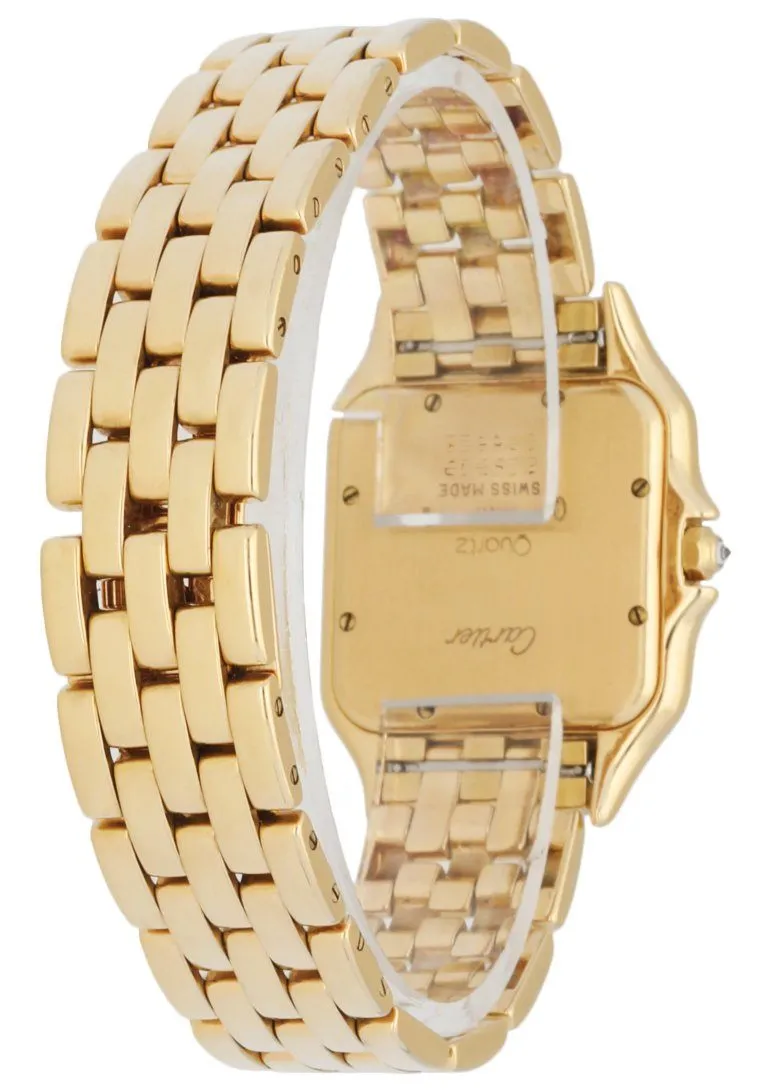 Cartier Panthere Large 18K Yellow Gold Factory Diamonds Watch