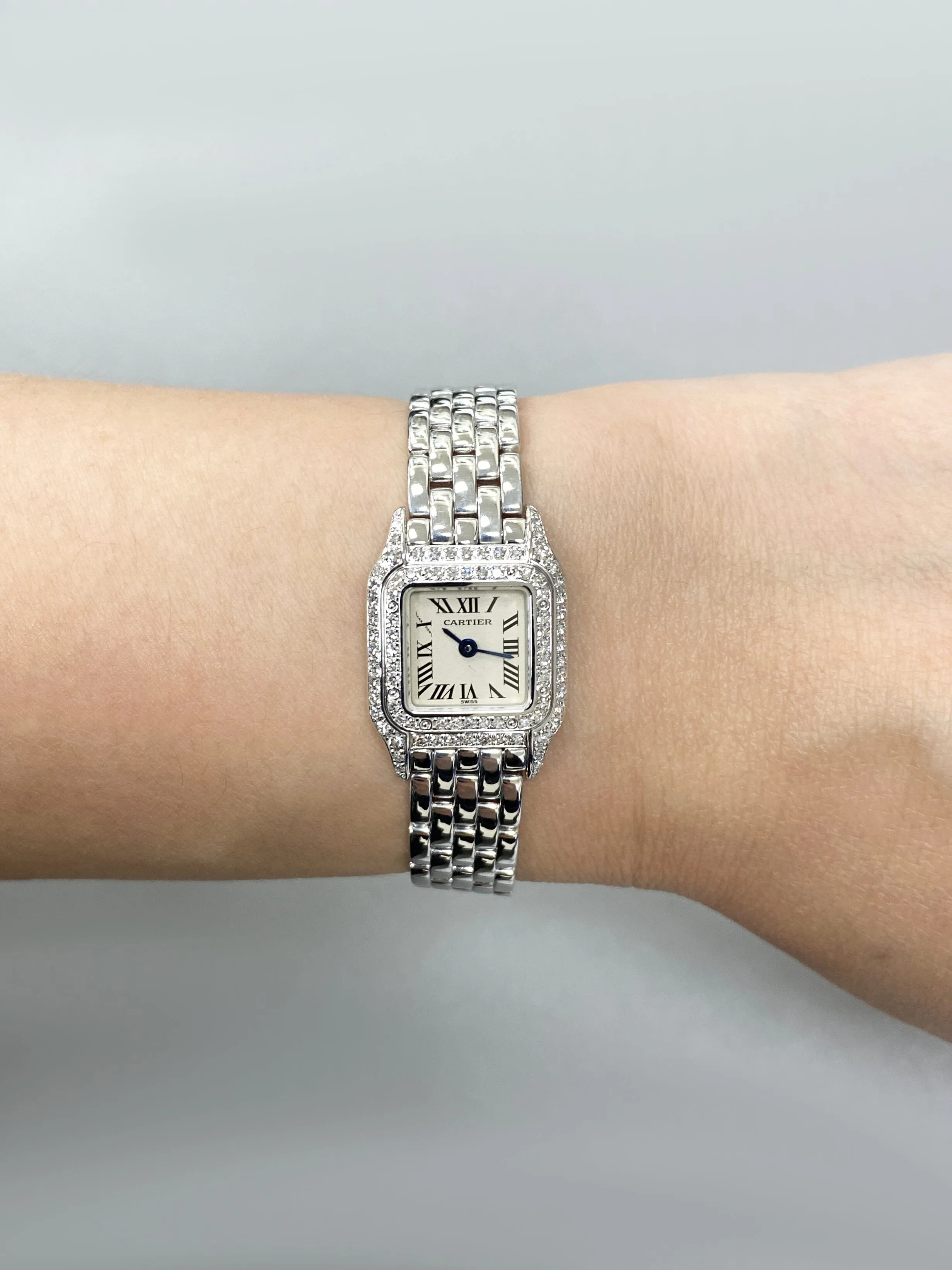 Cartier Panthere Mini WF3210F3 Diamond Ladies Watch