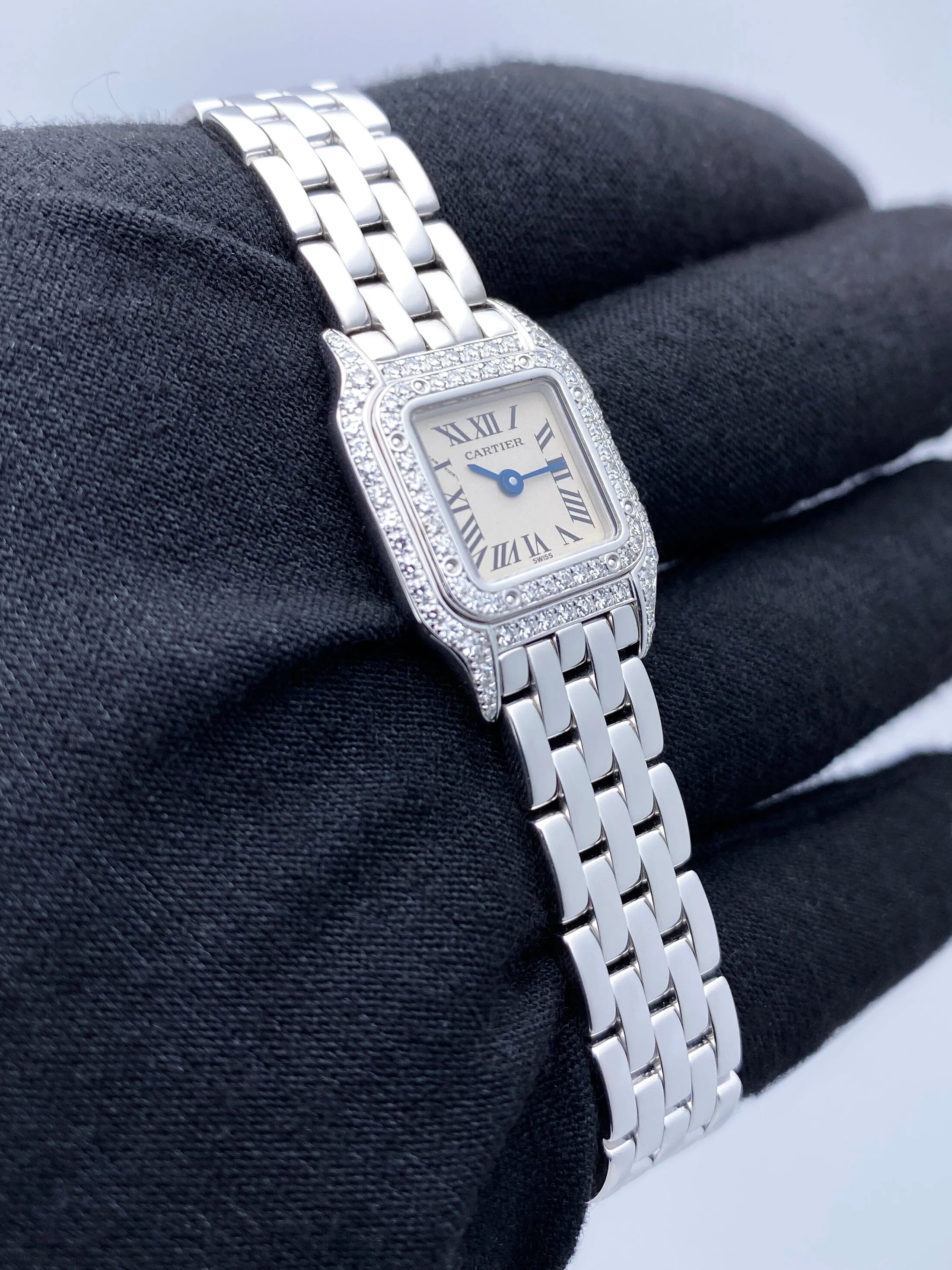 Cartier Panthere Mini WF3210F3 Diamond Ladies Watch