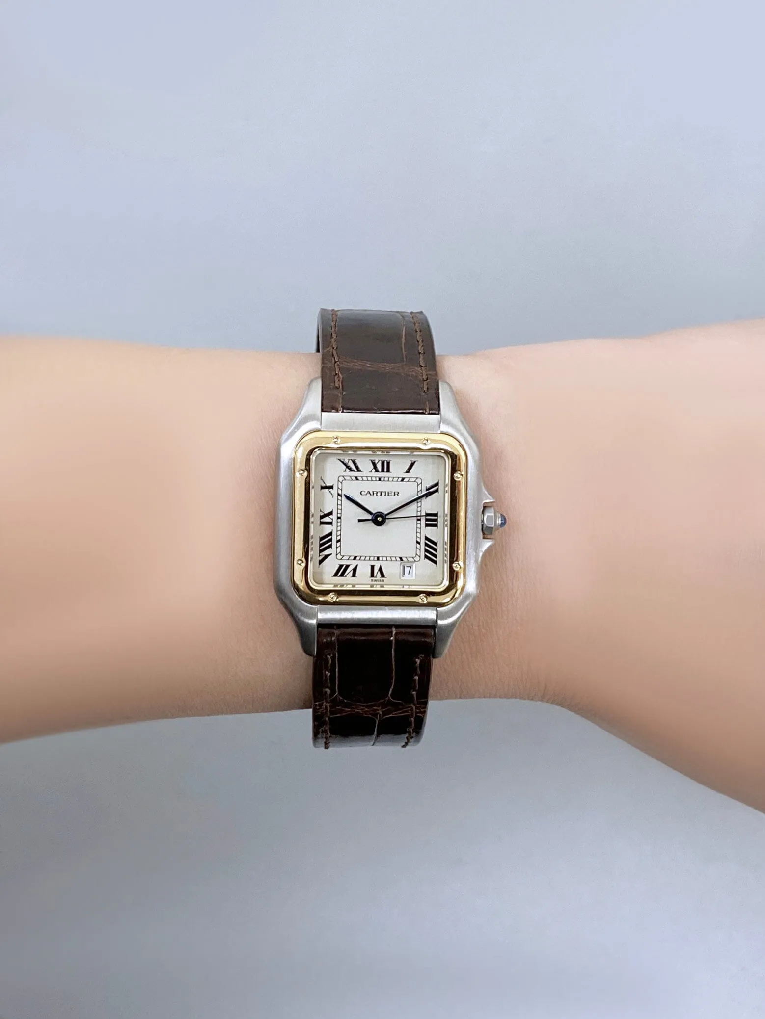 Cartier Panthere W250285E Midsize Two Tone Ladies Watch Box Papers