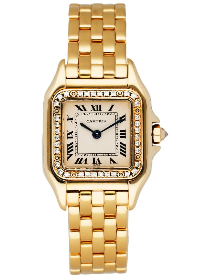 Cartier Panthere WF3070B9 18K Yellow Gold Diamonds Ladies Watch
