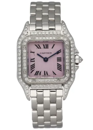Cartier Panthere WF3259F3/1660 18K White Gold Diamond Ladies Watch