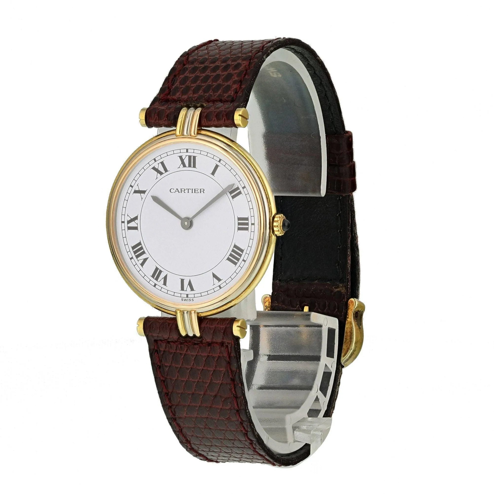 Cartier Paris Tri-color 18k Gold Ladies Watch