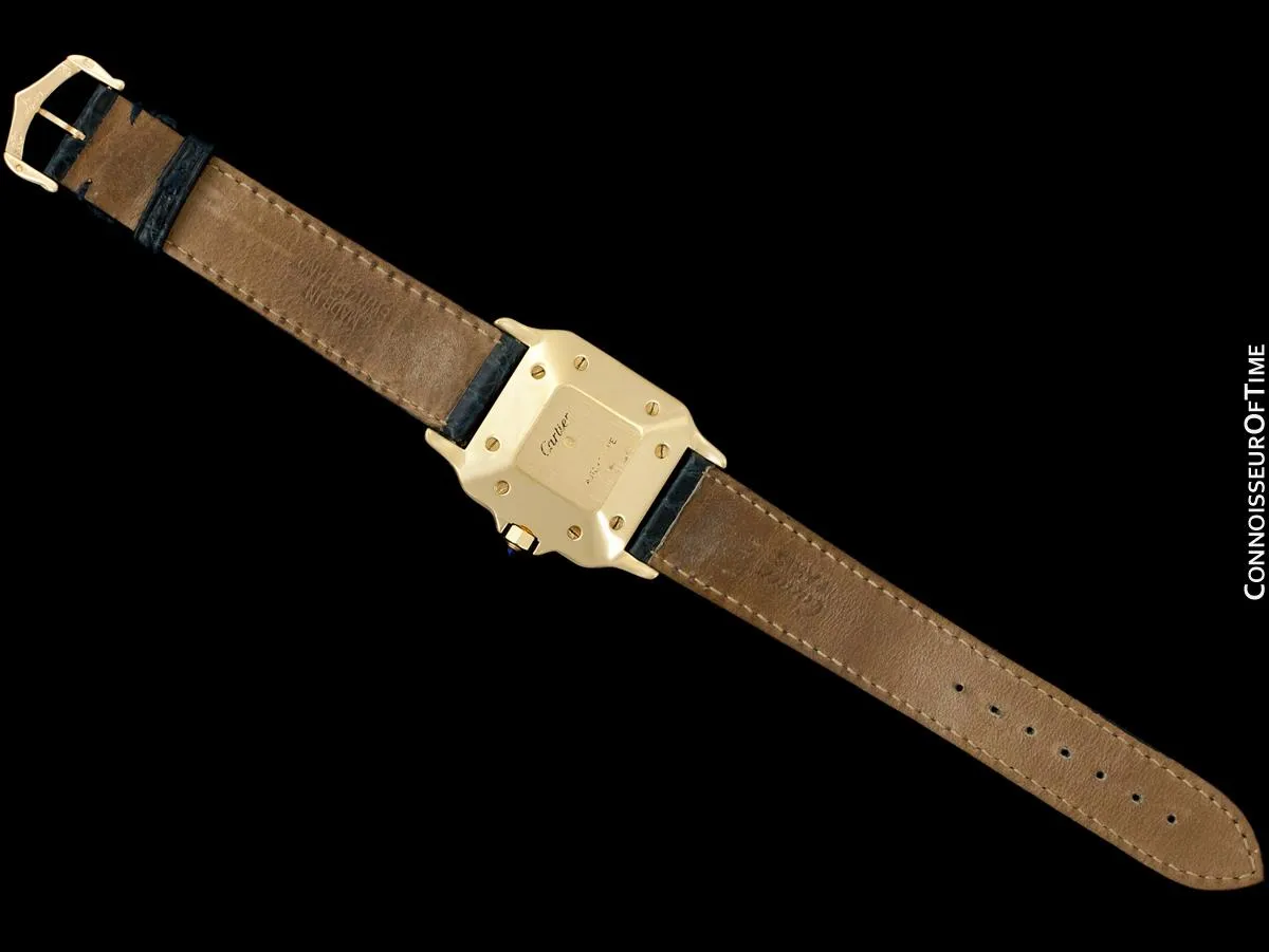 Cartier Santos Mens Automatic Watch - 18K Gold & Diamonds