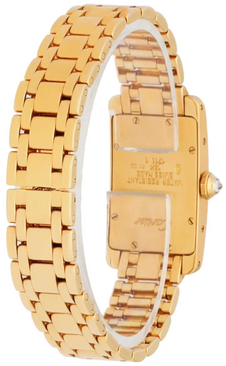 Cartier Tank Americaine 1710 18K Yellow Gold Diamond Bezel Ladies Watch