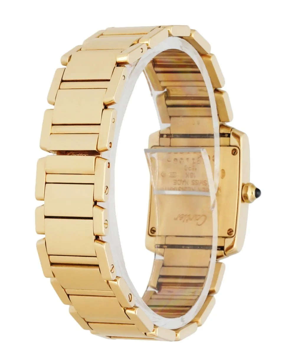 Cartier Tank Francaise 1820 Yellow Gold Ladies Watch