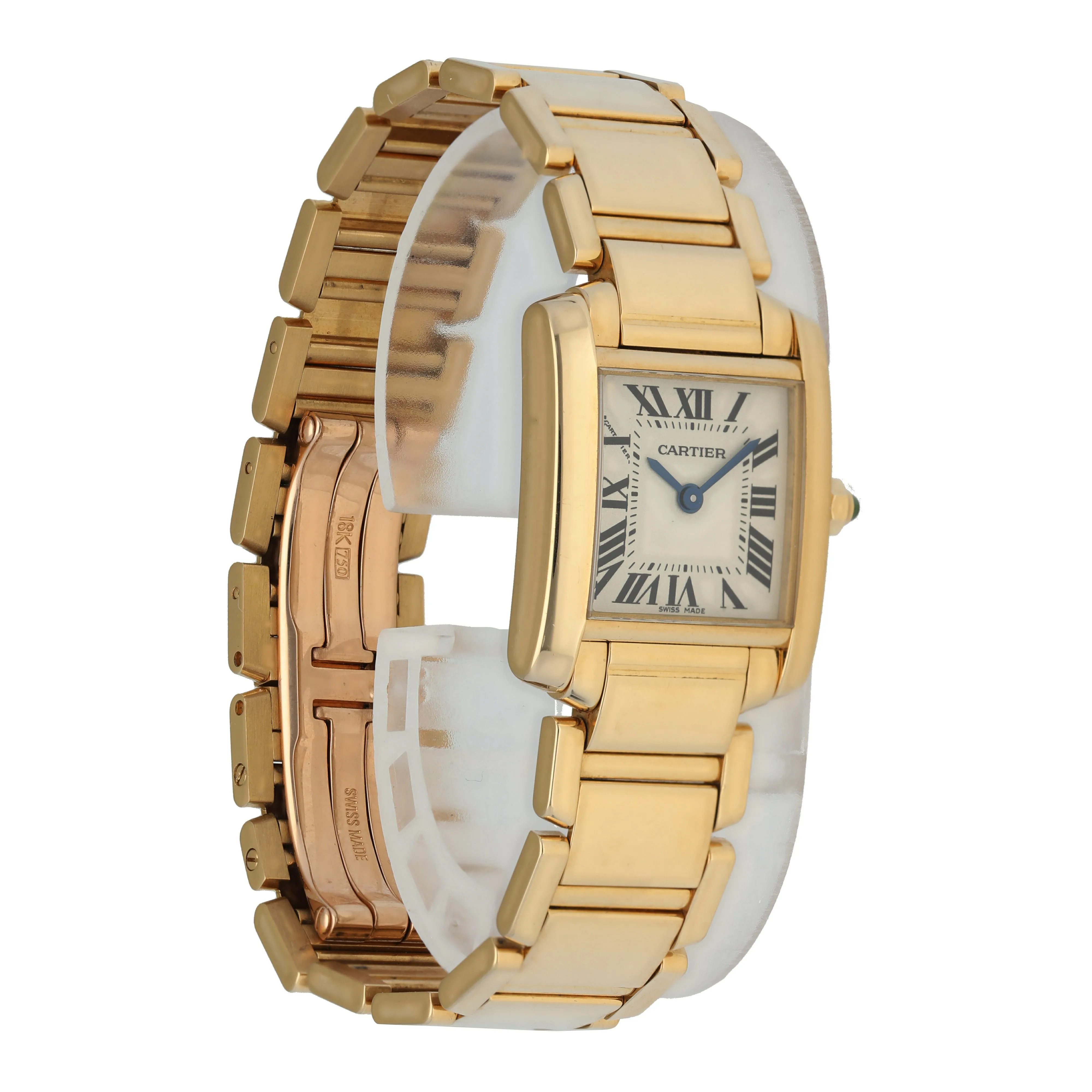 Cartier Tank Francaise 1820 Yellow Gold Ladies Watch