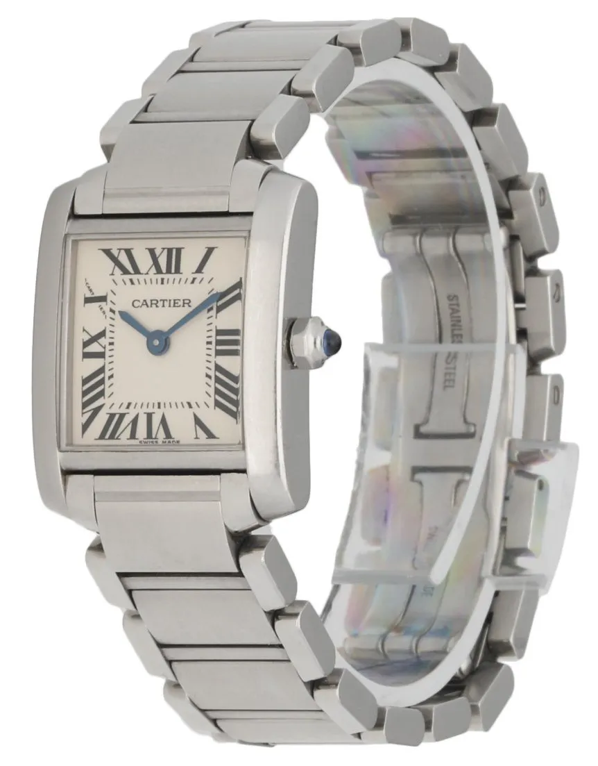 Cartier Tank Francaise 2384 Stainless Steel Ladies Watch