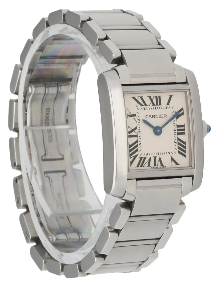Cartier Tank Francaise 2384 Stainless Steel Ladies Watch