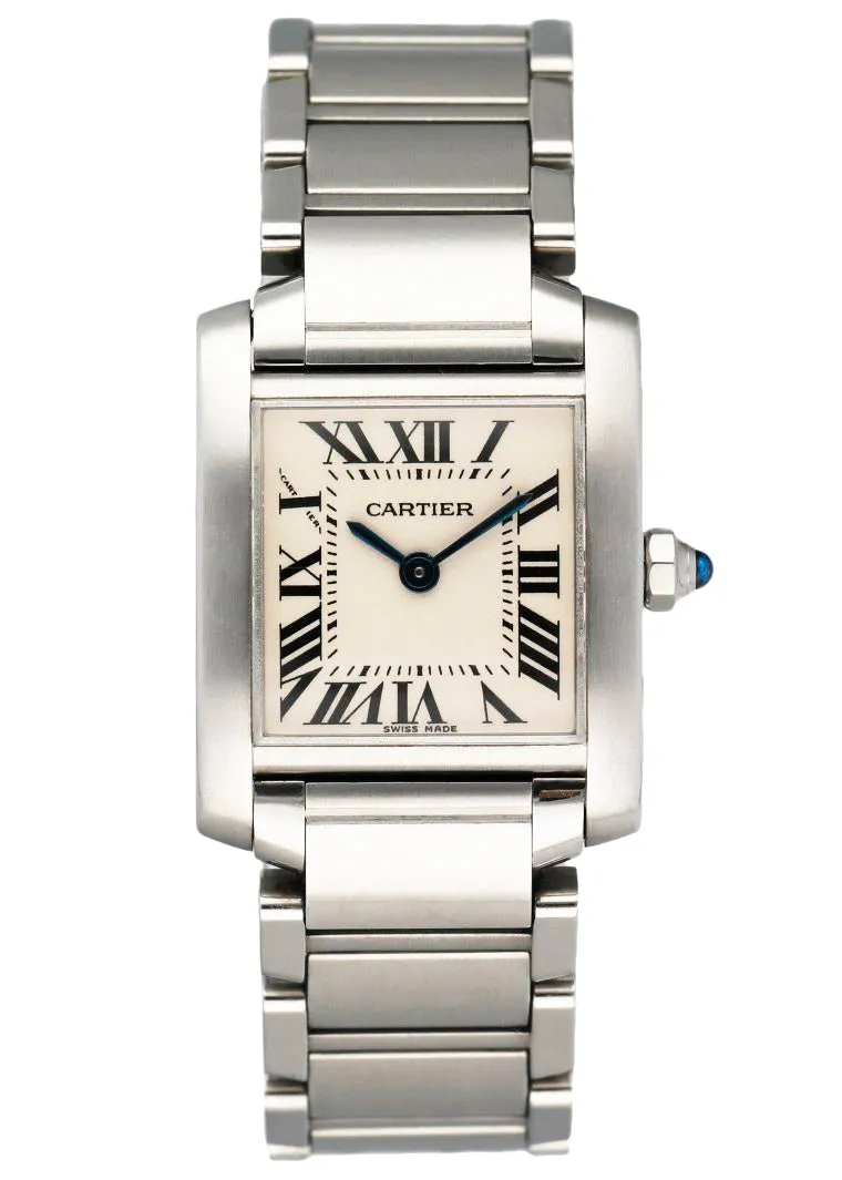 Cartier Tank Francaise 2384 Stainless Steel Ladies Watch