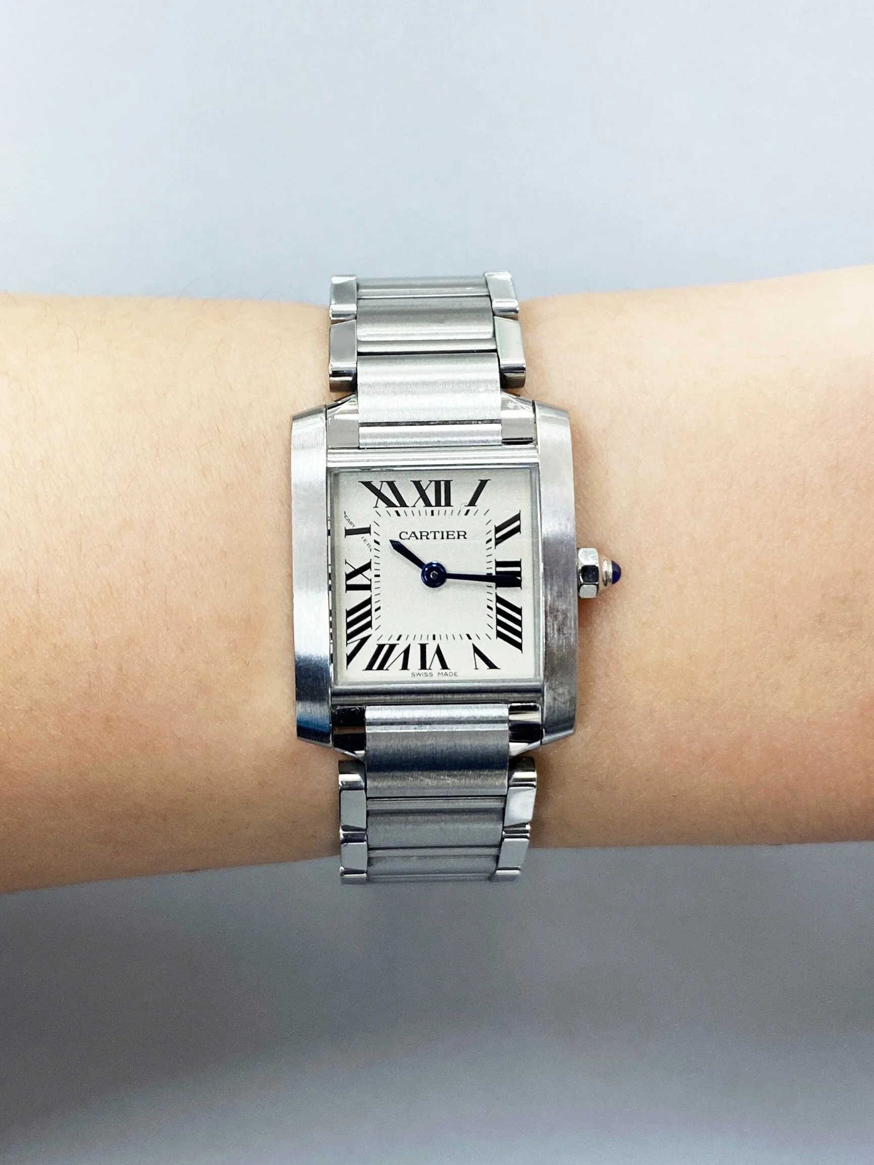 Cartier Tank Francaise W51008Q3 Stainless Steel Ladies Watch