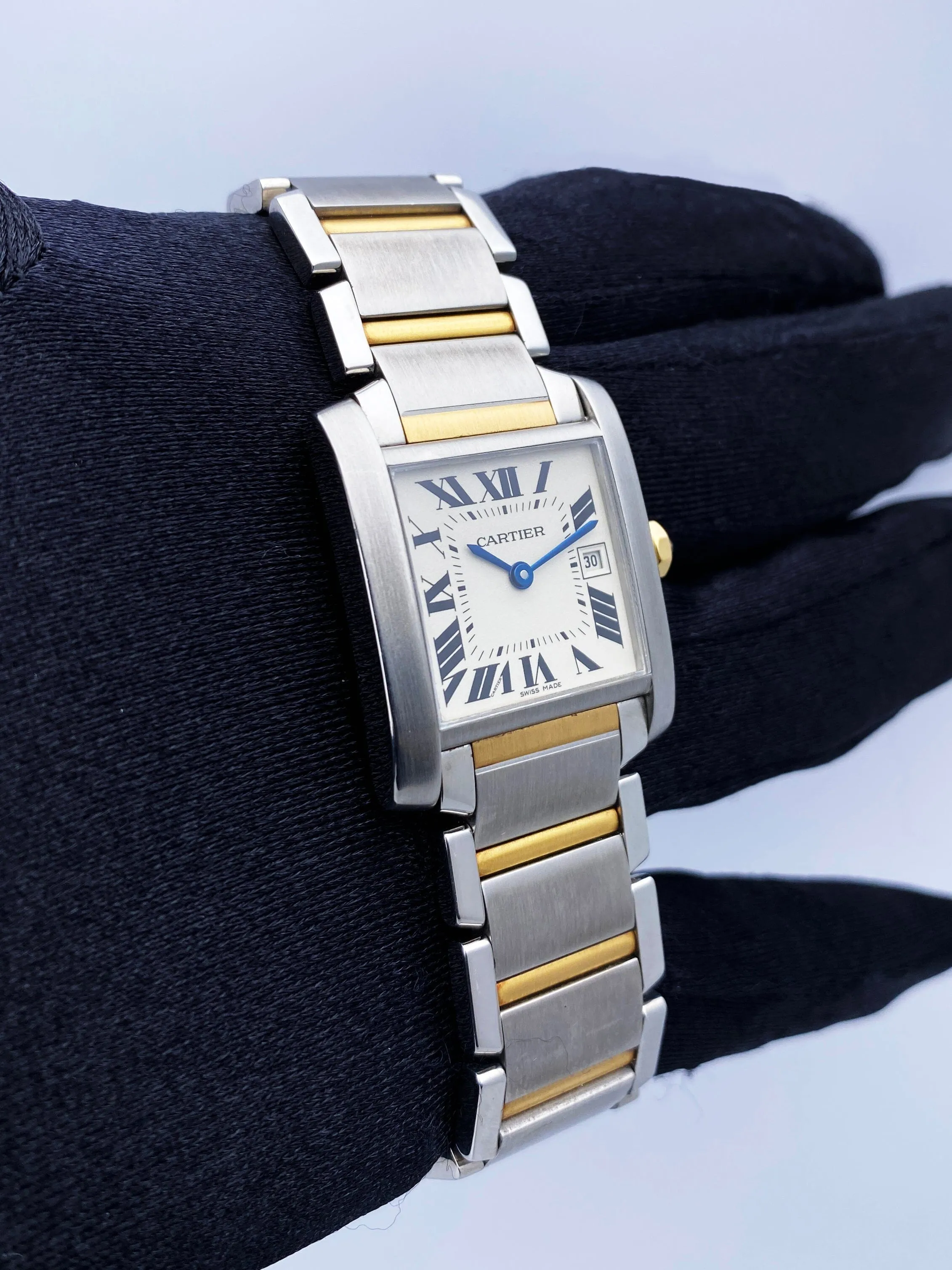 Cartier Tank Francaise W51012Q4 Two Tone Midsize Ladies Watch