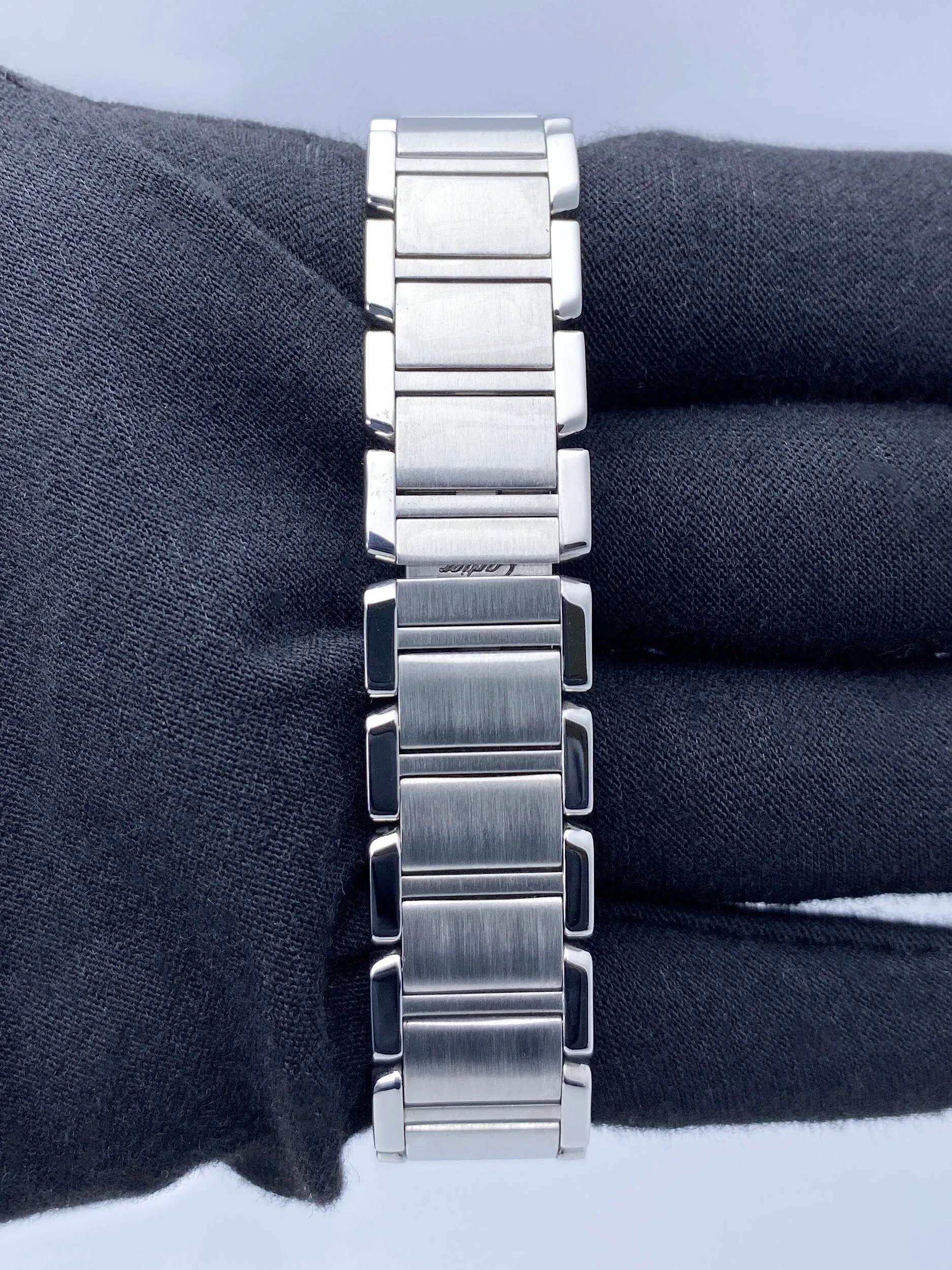 Cartier Tank Francaise W51030Q3 Raspberry Dial Steel Ladies Watch