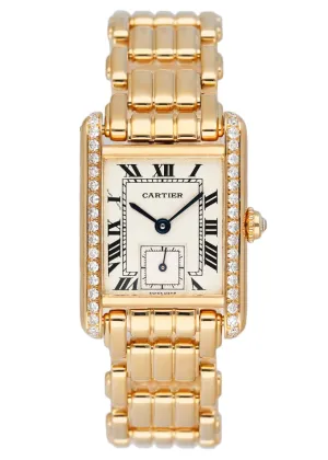 Cartier Tank Louis WA2007C8 Diamond18k Yellow Gold Ladies Watch
